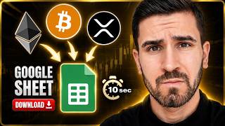 Echtzeit-Kryptopreise in GOOGLE SHEETS importieren | Mit Download ✅