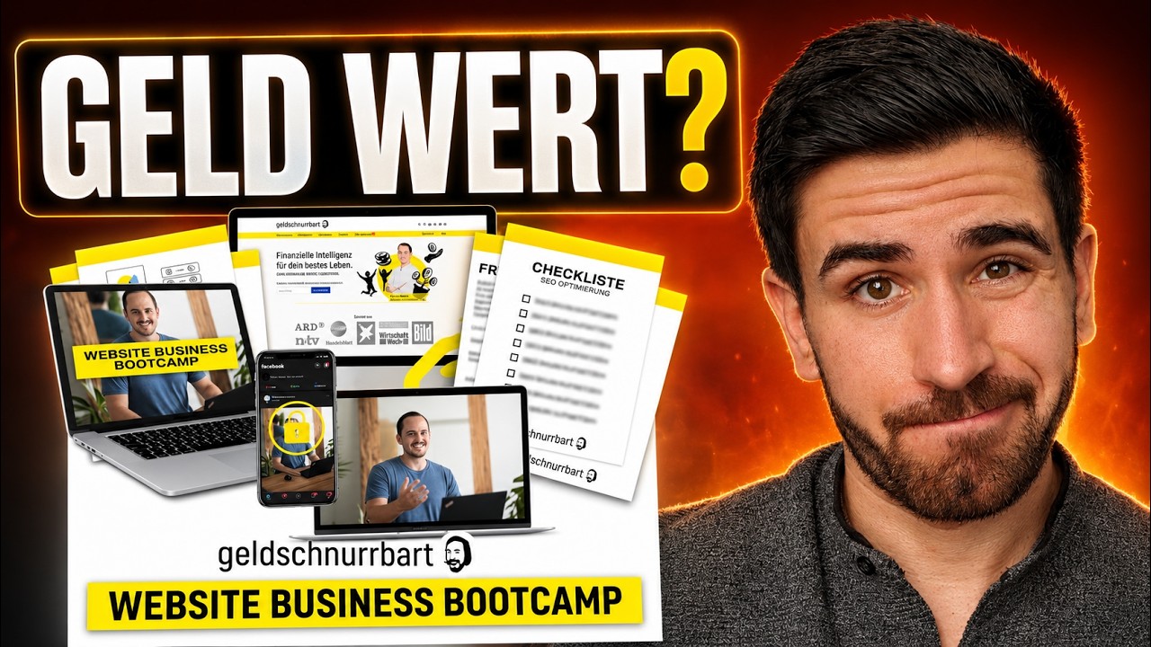 Video: Website Business Bootcamp von Geldschnurrbart | Meine Erfahrung💡